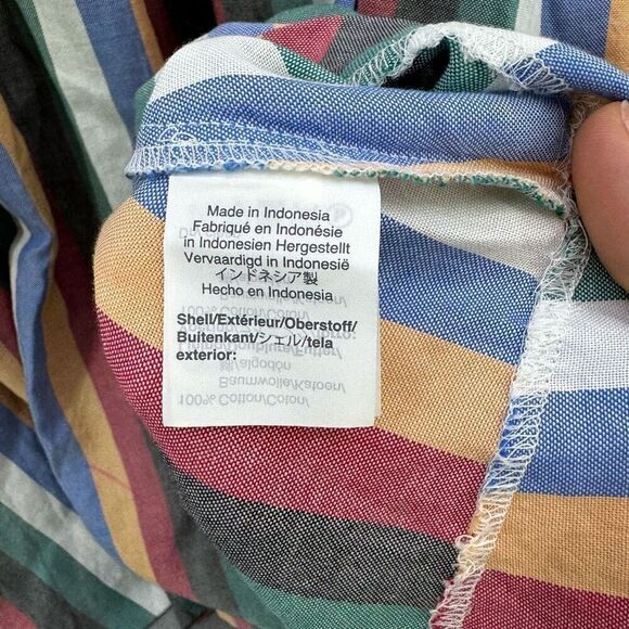 Madewell Square-Neck Mini Dress in Festival Stripe Size S - Picture 7 of 11